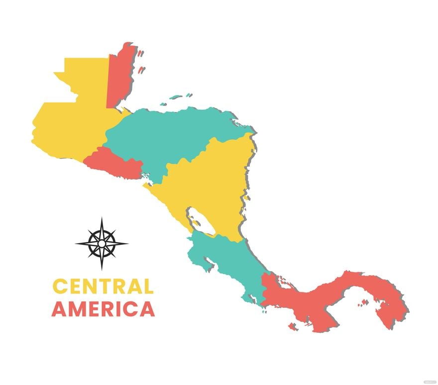 Central America Map Vector
