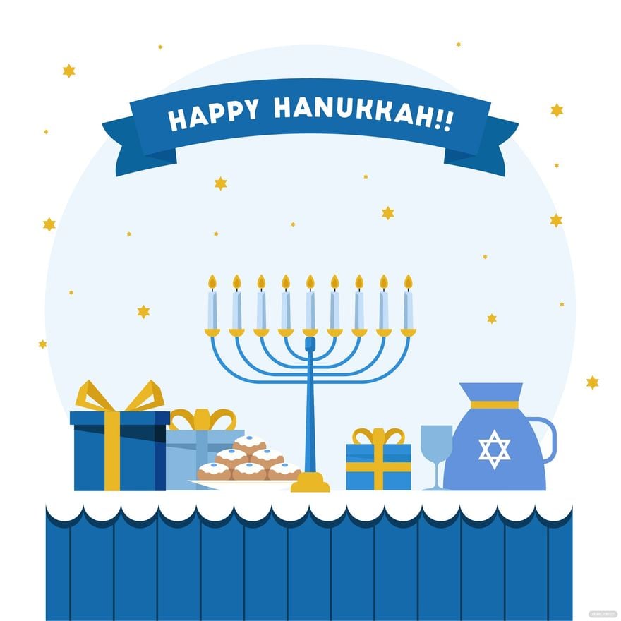 Free Hanukkah Celebration Vector