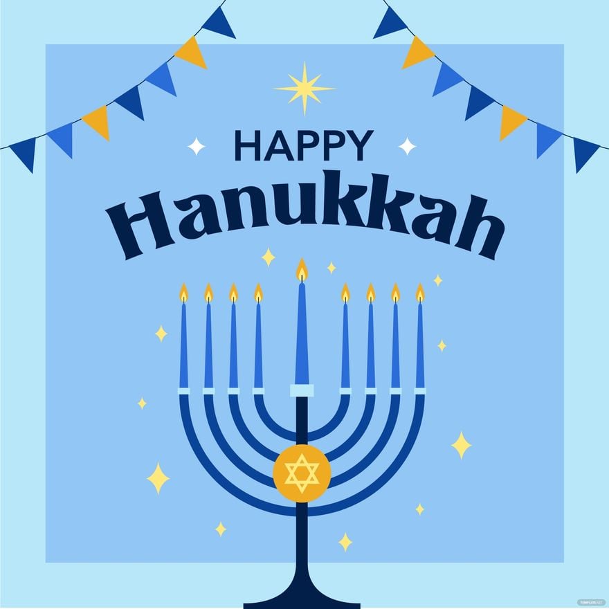 Free Hanukkah Poster Vector