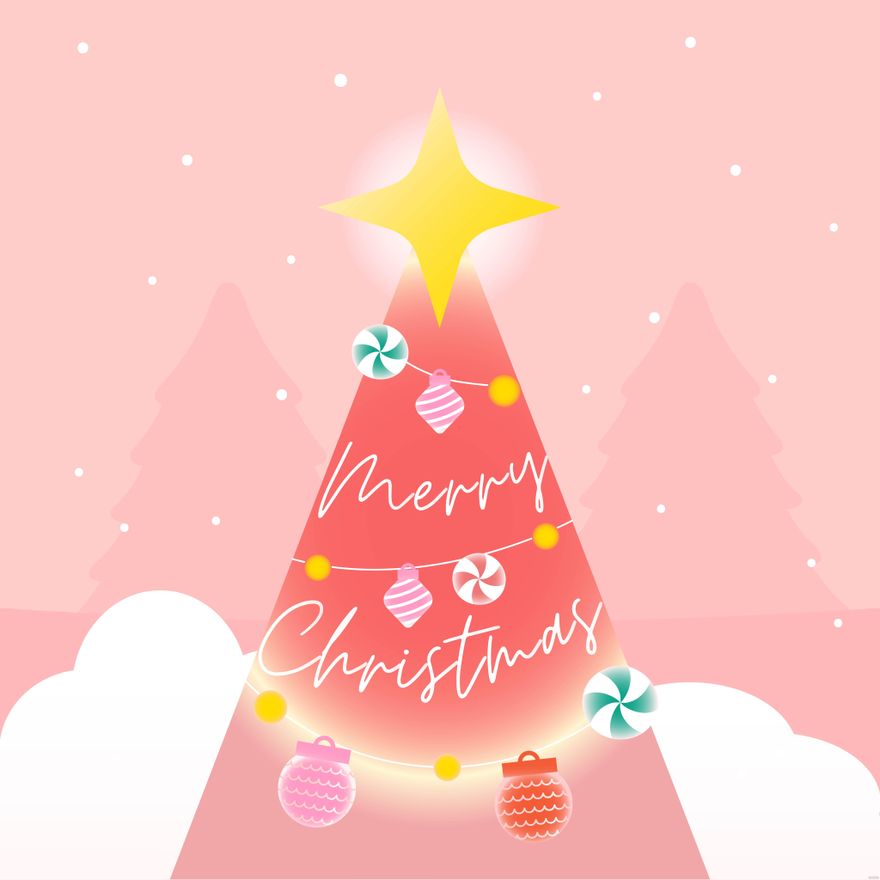 Free Merry Christmas Illustration in Illustrator, EPS, SVG, JPG, PNG