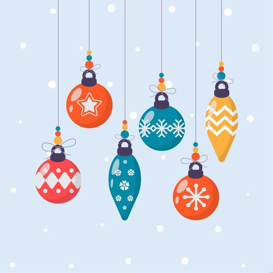 Free Christmas Ornament Illustration in Illustrator, EPS, SVG, JPG, PNG