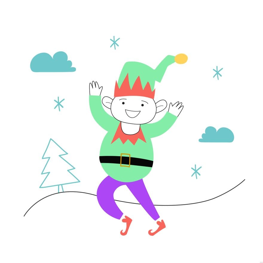 Christmas Elf Illustration