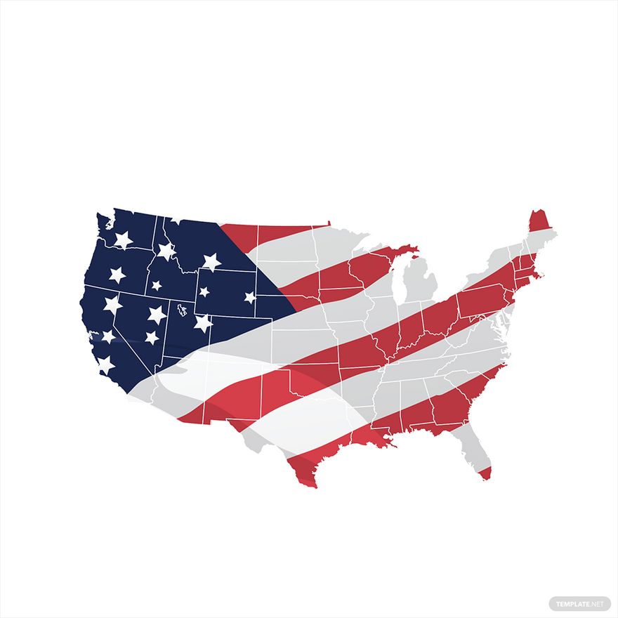 illustrator map of united states free vector download