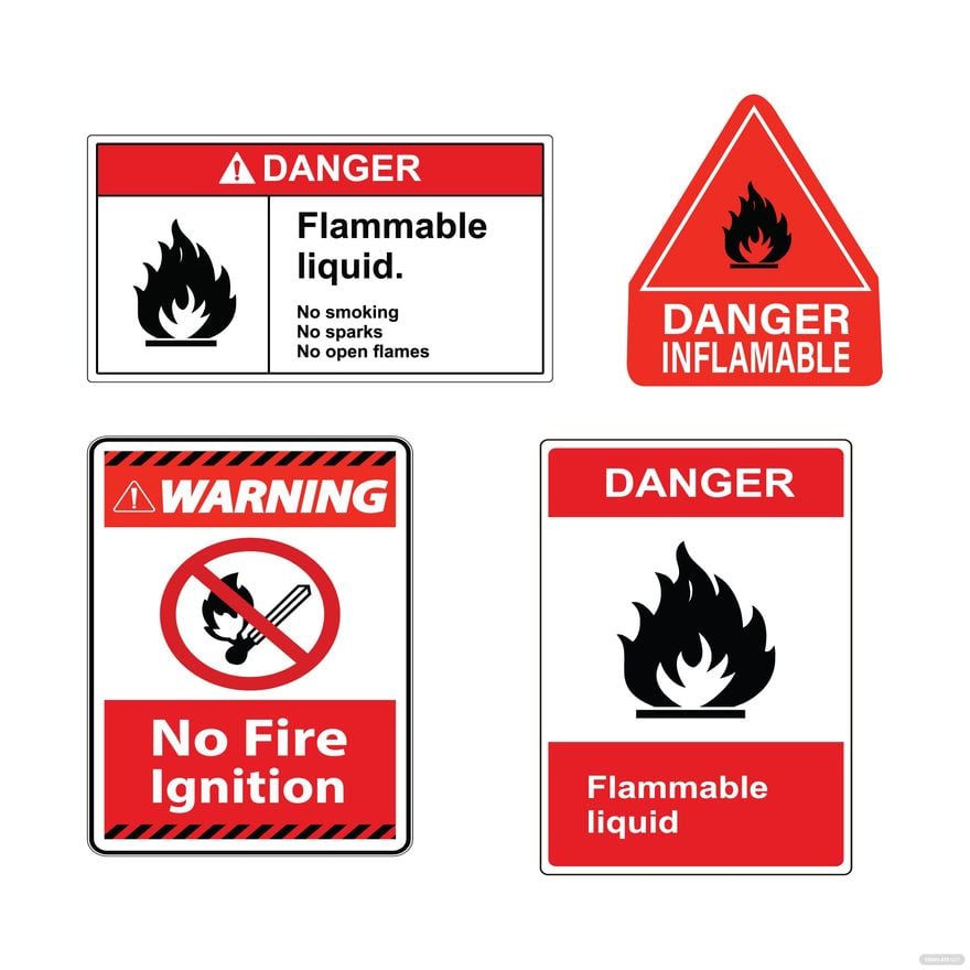 Fire Warning Sign Vector