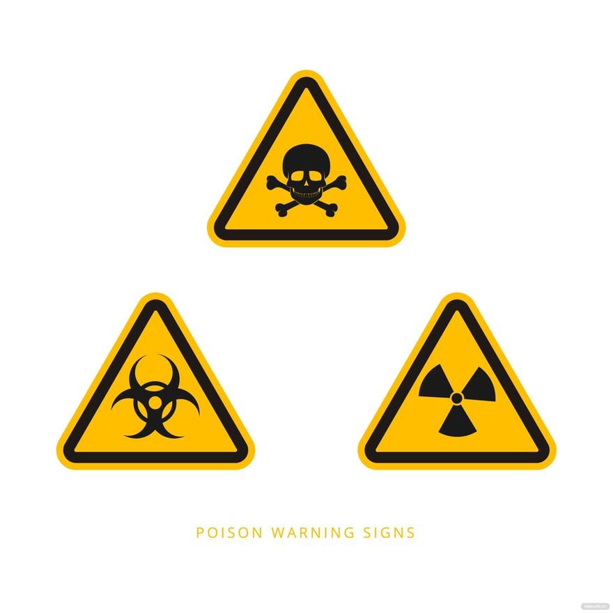 Poison Warning Sign Vector
