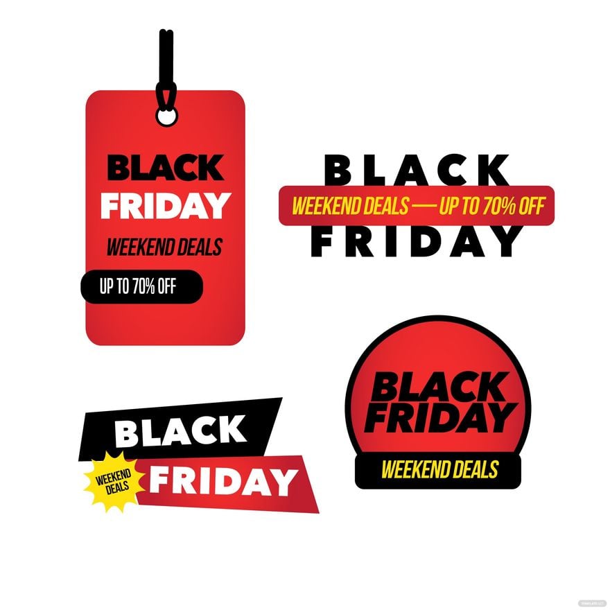 Free Black Friday Weekend Vector in Illustrator, EPS, SVG, JPG, PNG