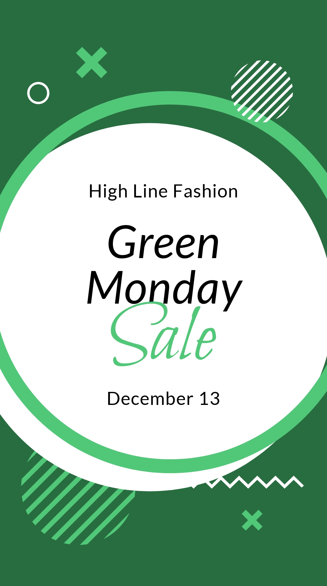 FREE Green Monday Post Template Download in JPG, PNG