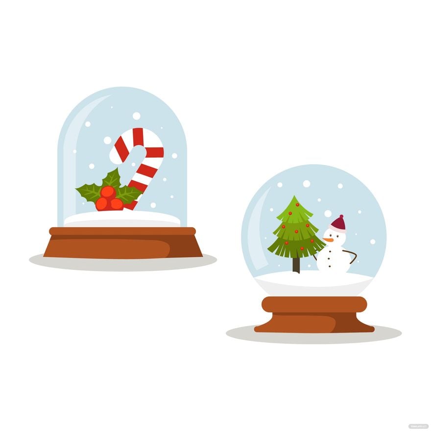 Free Snow Globe Vector in Illustrator, EPS, SVG, JPG, PNG