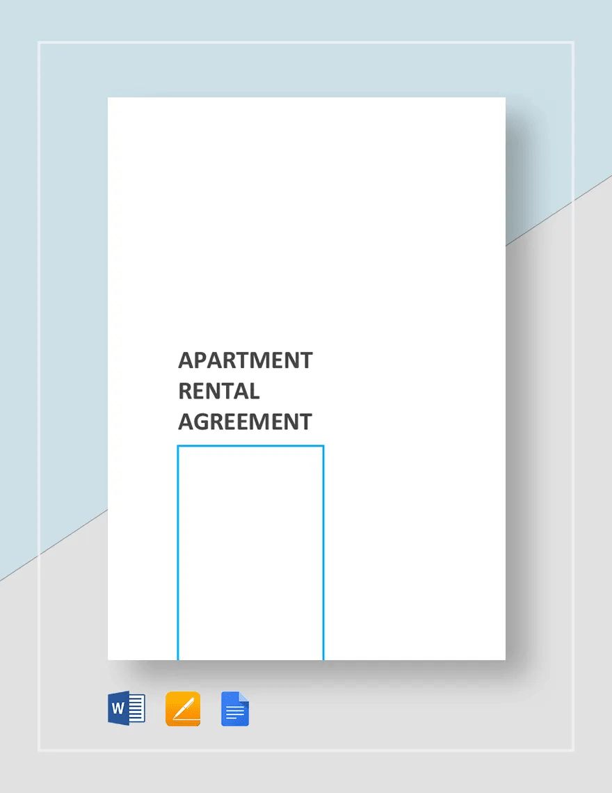 Sample Apartment Rental Agreement Template