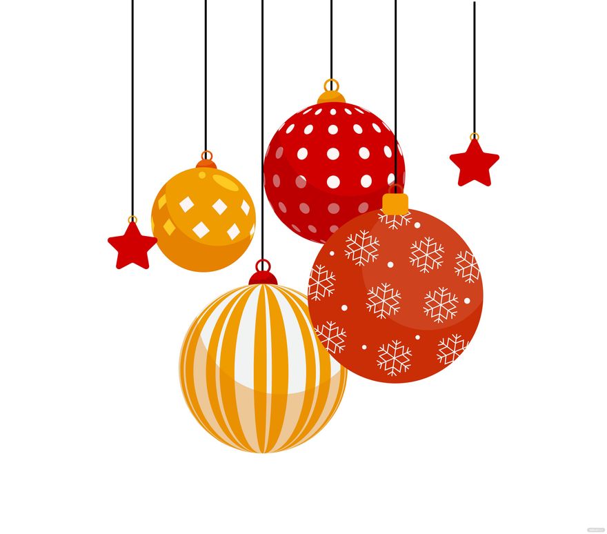 Christmas on sale ball vector