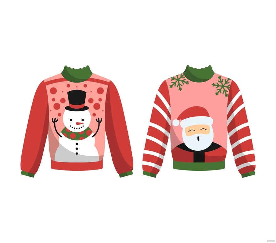 Free Ugly Sweater Vector in Illustrator, EPS, SVG, JPG, PNG