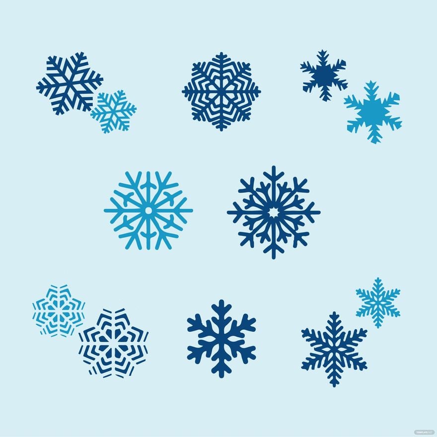 Christmas Snowflakes Vector in Illustrator, EPS, SVG, JPG, PNG