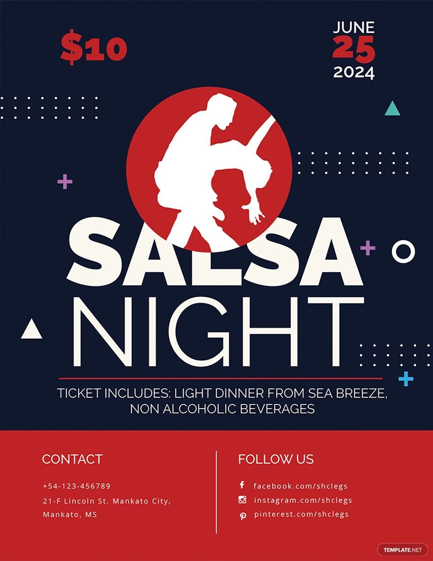Free Salsa Flyer Template