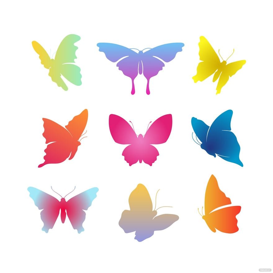 Free Colorful Butterfly Vector