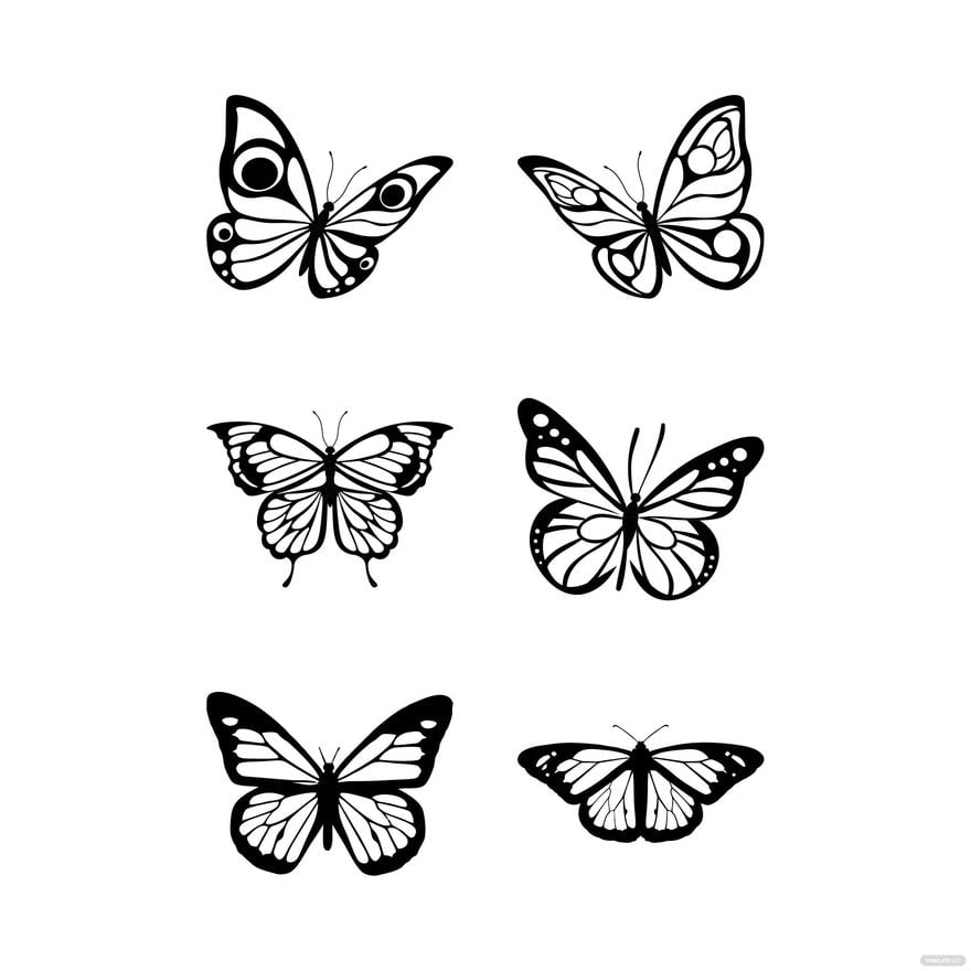 Free Black Butterfly Vector