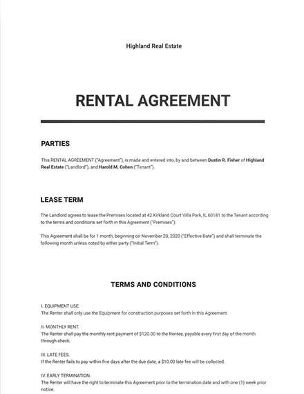 FREE Rental Agreement Termination Letter Template - Word (DOC) | Google ...