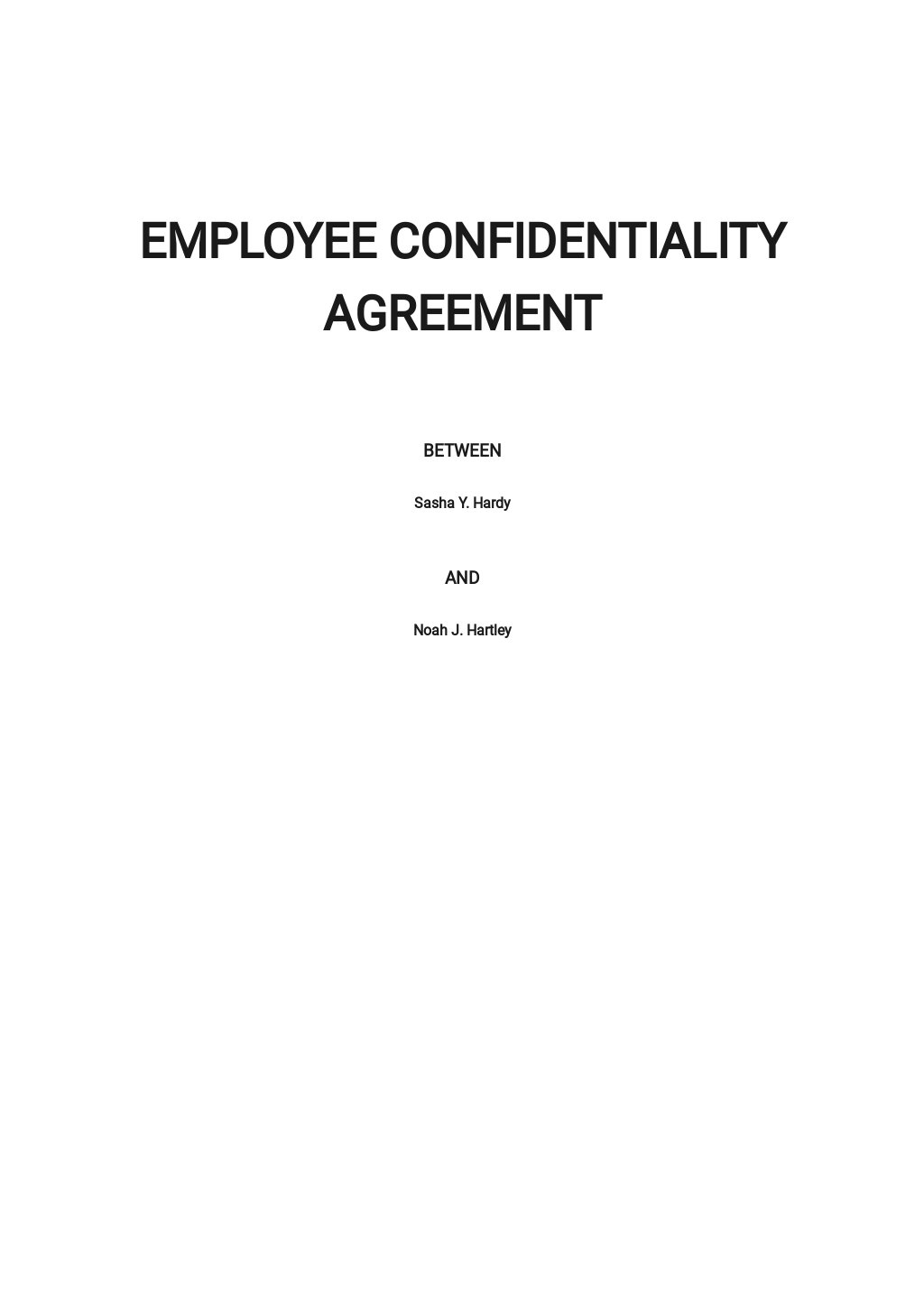 Sample Employee Confidentiality Agreement Template.jpe