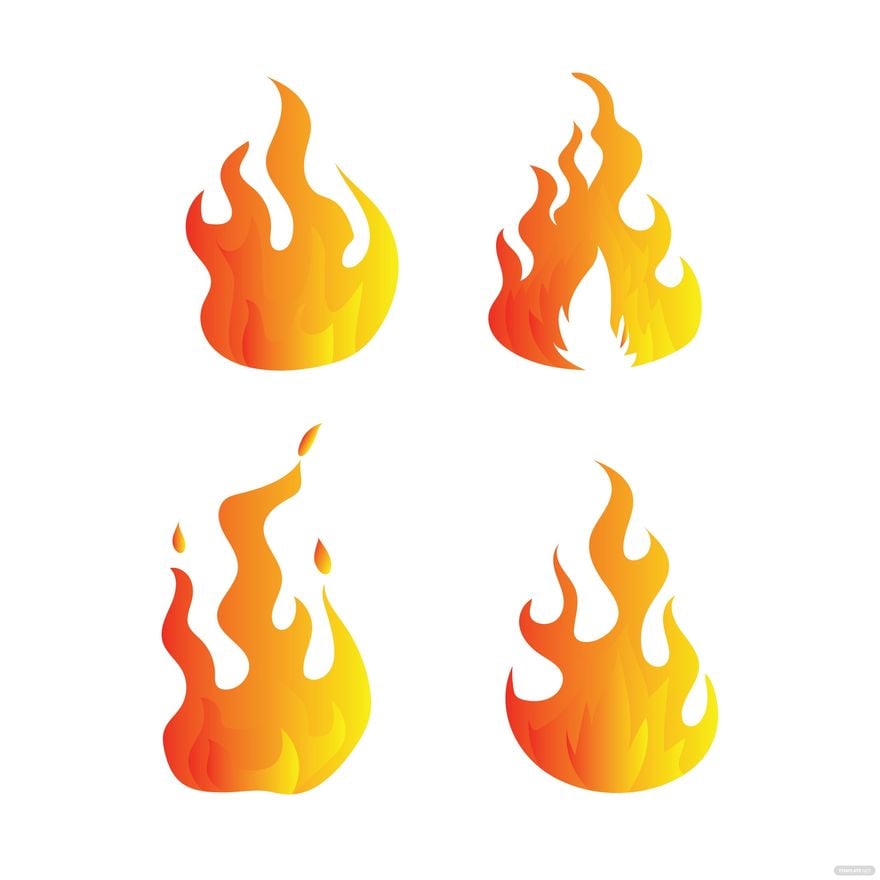Transparent Fire Vector in Illustrator, EPS, SVG, JPG, PNG