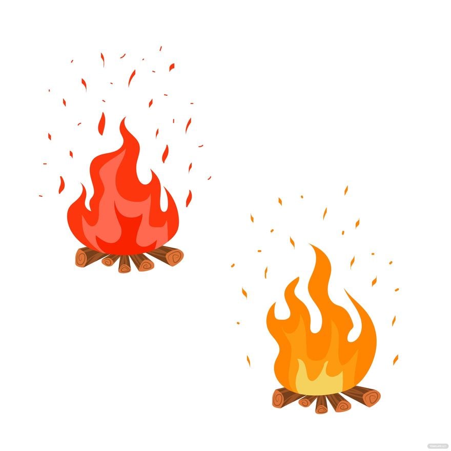 Fire Sparks Vector in Illustrator, EPS, SVG, JPG, PNG