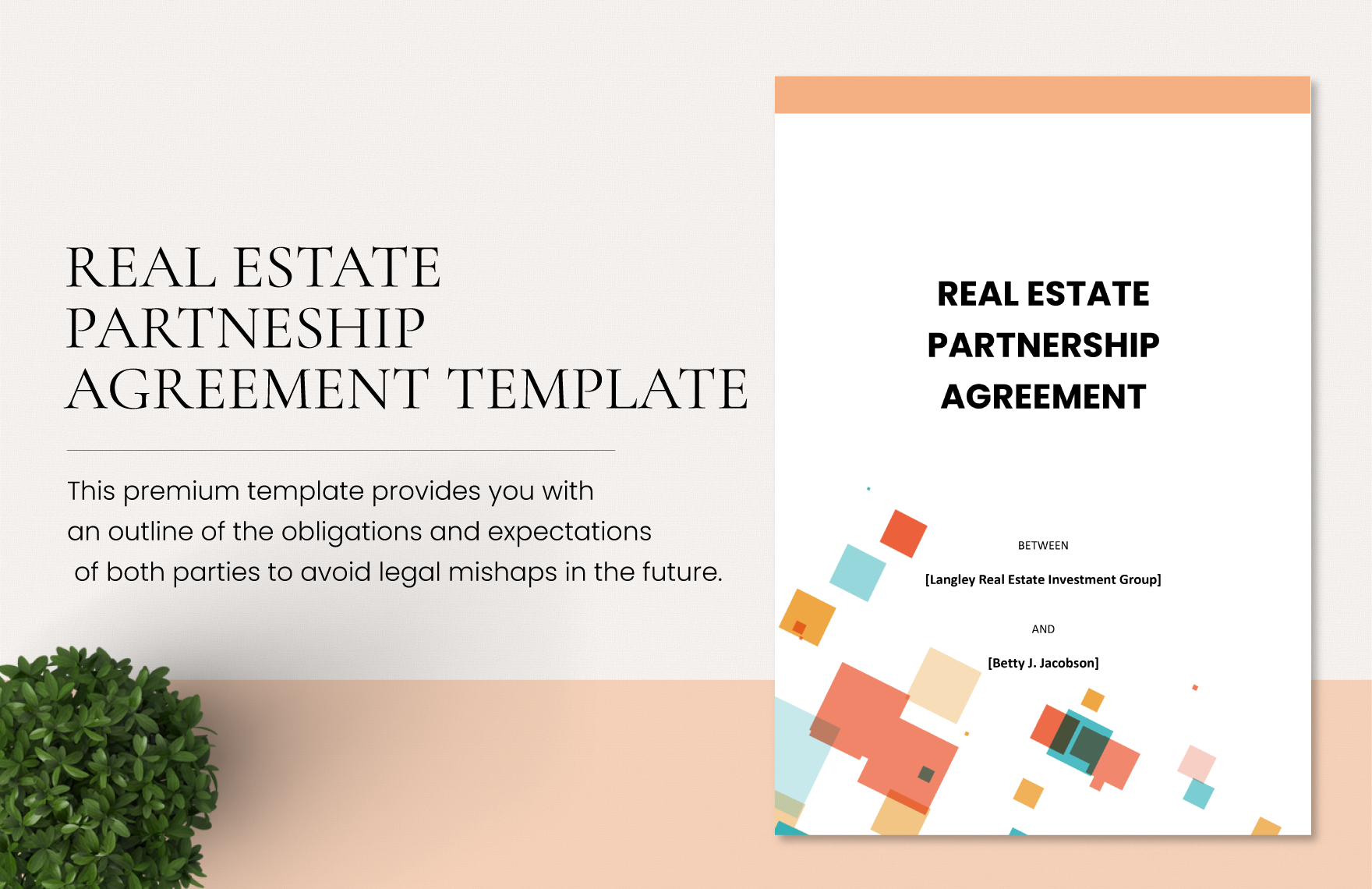 Real Estate Partnership Agreement Template