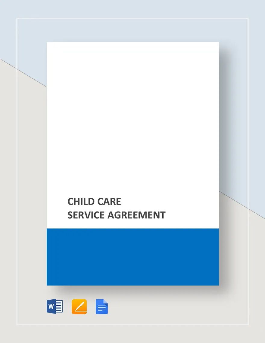 Child Care Service Agreement Template