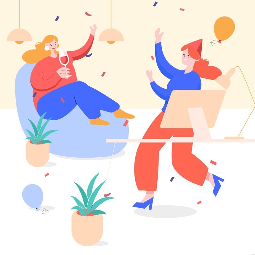 Office Party Illustration