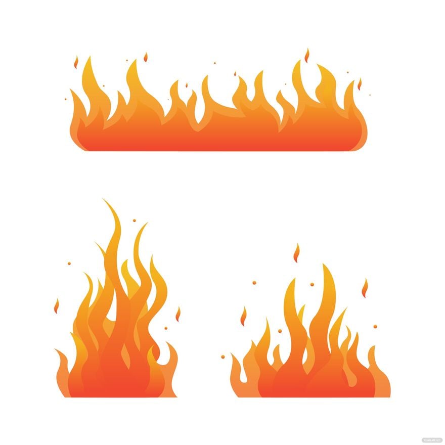Fire Flame Vector in Illustrator, EPS, SVG, JPG, PNG