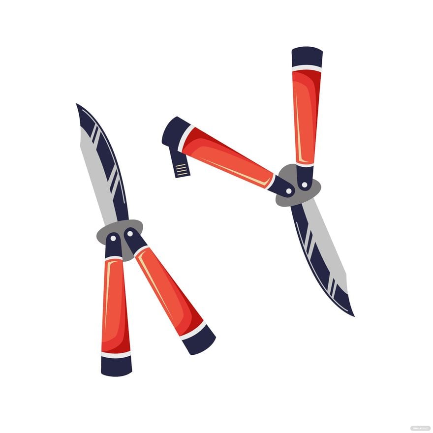Butterfly Knife Vector