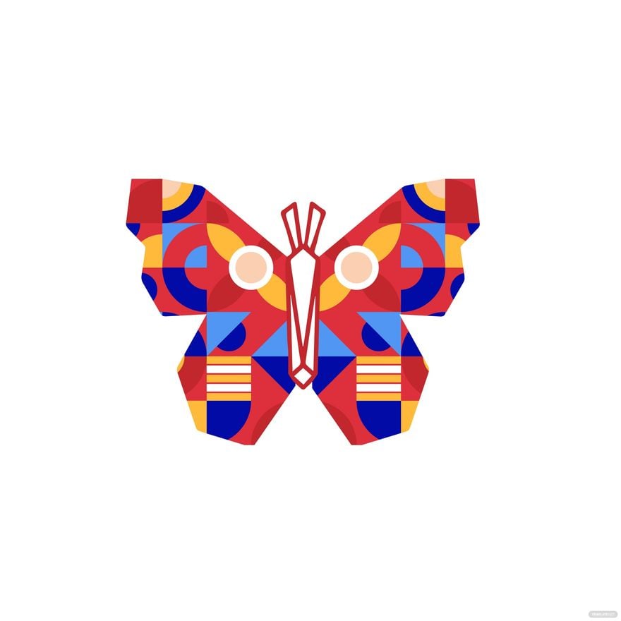 Free Abstract Butterfly Vector