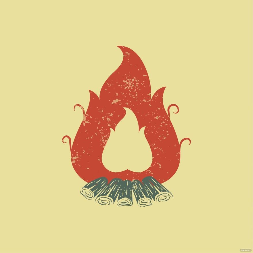 Free Vintage Fire Vector