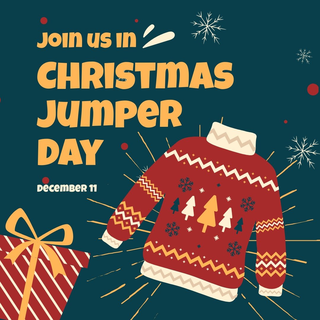 Christmas Jumper Day Instagram Post Template