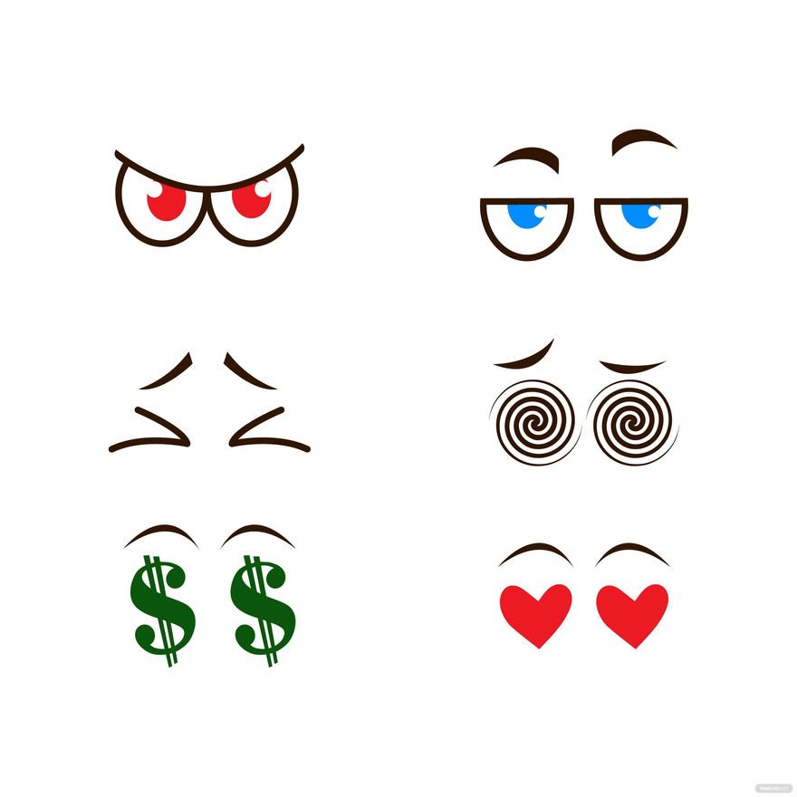 Free Cartoon Eyes Vector