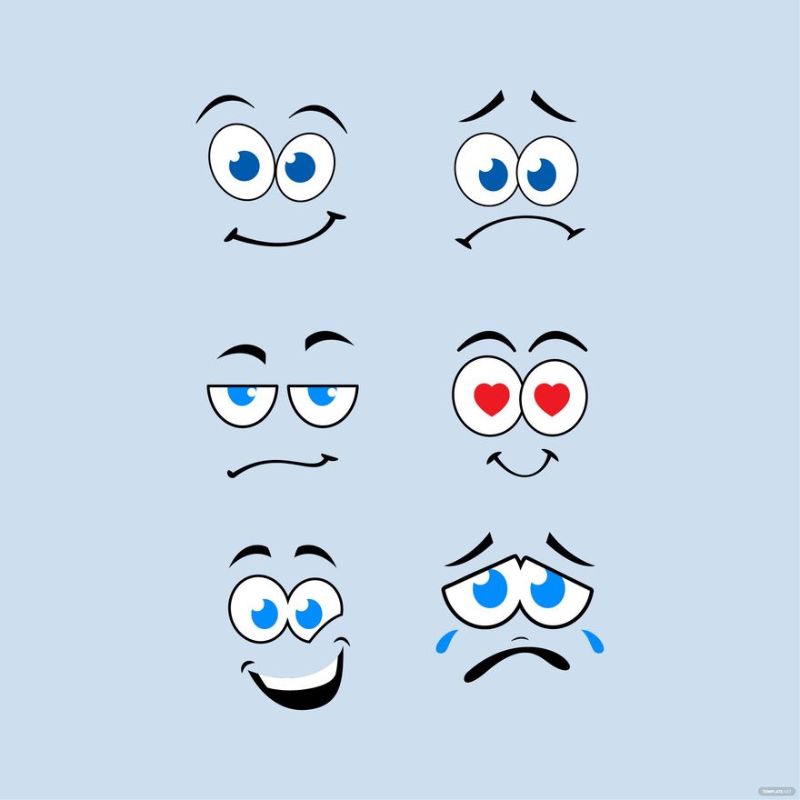 Cartoon Face Vector in Illustrator, SVG, JPG, EPS, PNG - Download | Template.net