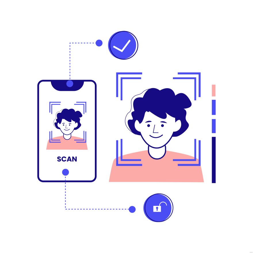Free Face Recognition Illustration