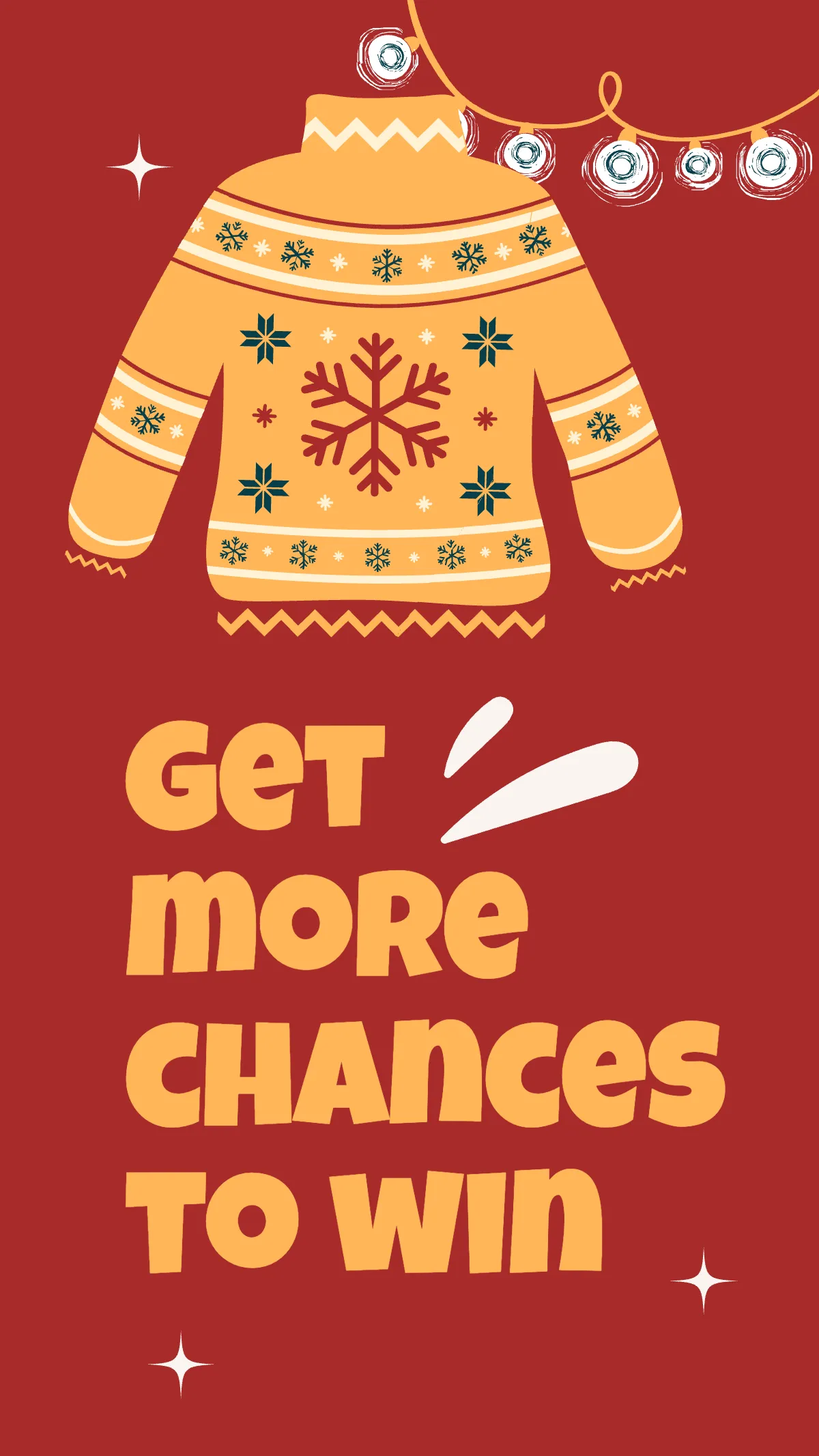 Free Ugly Sweater Contest Instagram Story Template to Edit Online