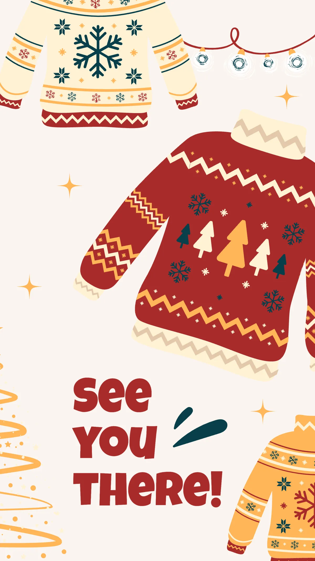 Free Ugly Sweater Contest Instagram Story Template to Edit Online
