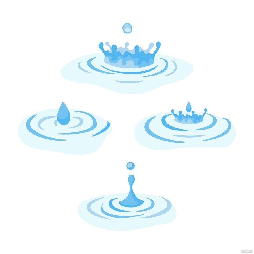 Water Ripple Vector in Illustrator, EPS, SVG, JPG, PNG