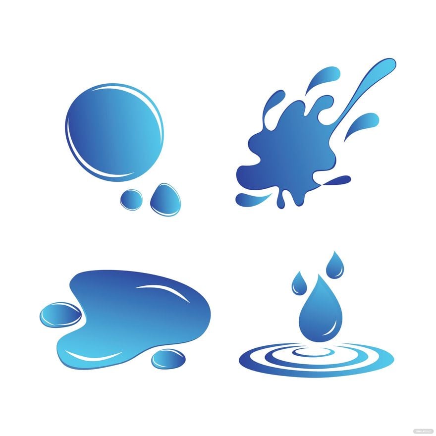 Free Transparent Water Vector in Illustrator, EPS, SVG, JPG, PNG