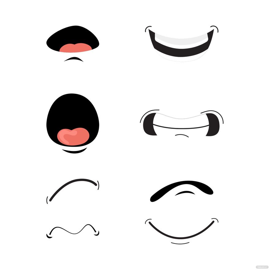 Cartoon Mouth Vector in Illustrator, SVG, JPG, EPS, PNG - Download | Template.net