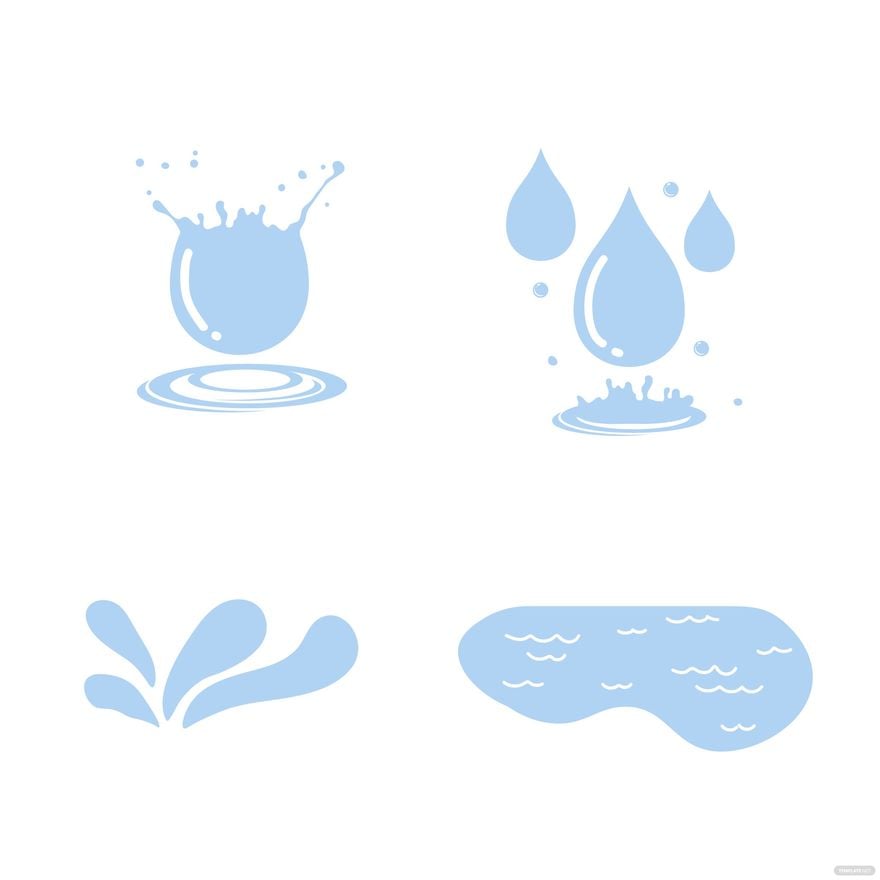 Free Blue Water Vector in Illustrator, EPS, SVG, JPG, PNG