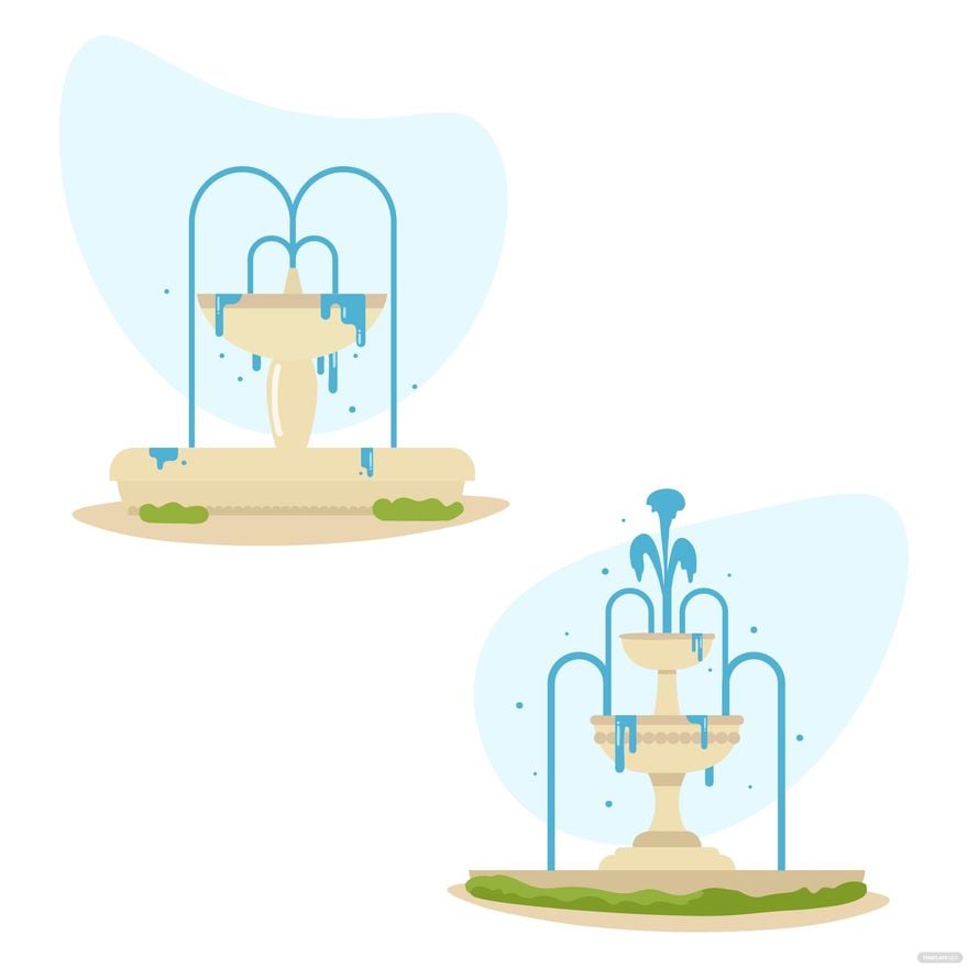 Free Water Fountain Vector in Illustrator, EPS, SVG, JPG, PNG