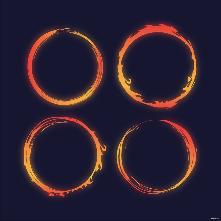 Fire Circle Vector