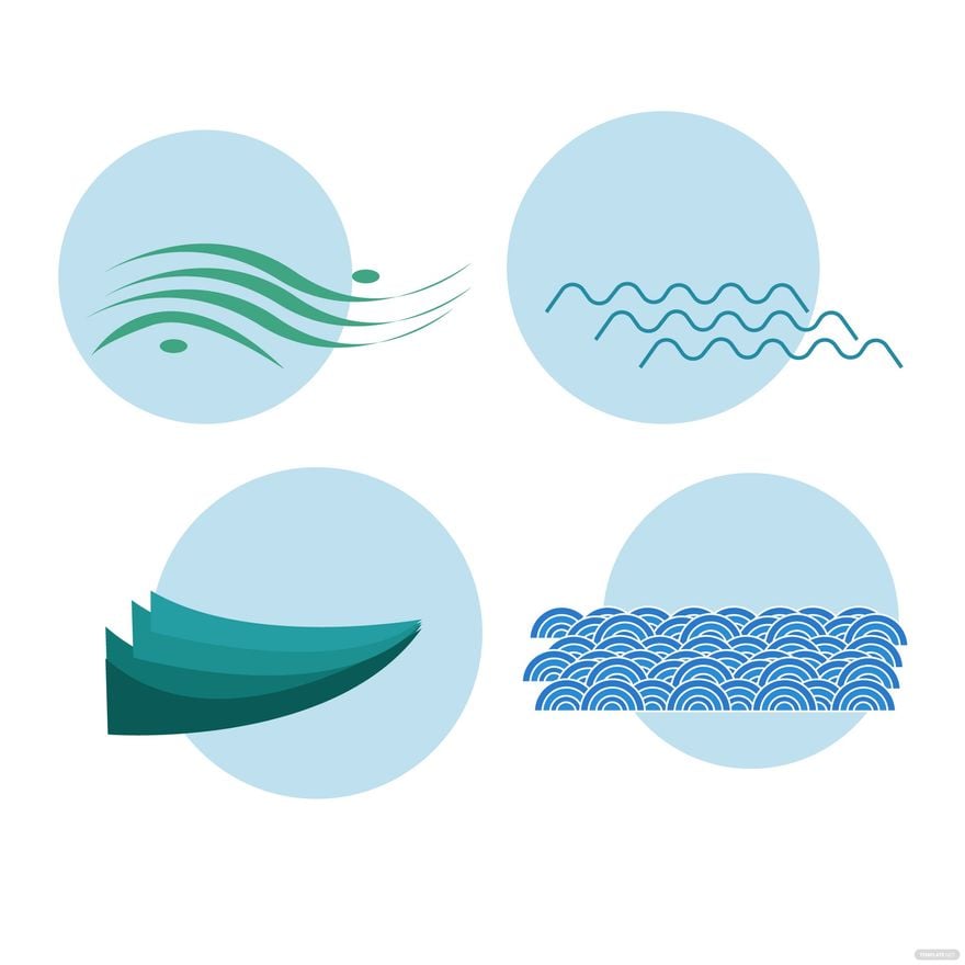 Water Flow Vector in Illustrator, EPS, SVG, JPG, PNG