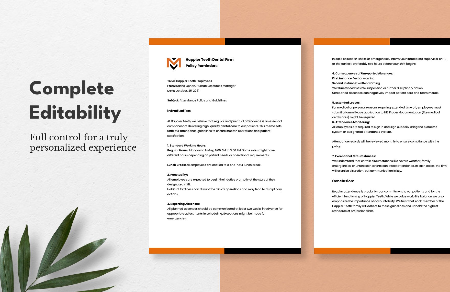 Sample Policy Memo Template