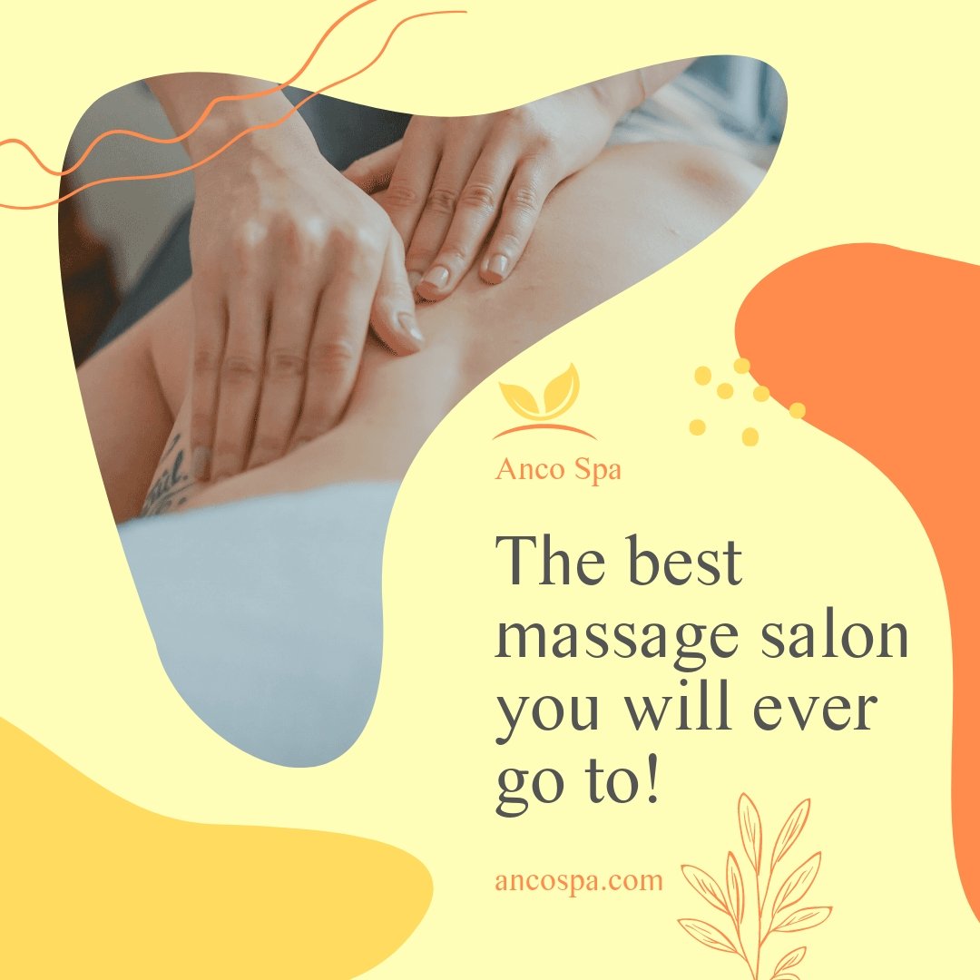 Animated Massage Salon Advertisement Post, Instagram, Facebook Template