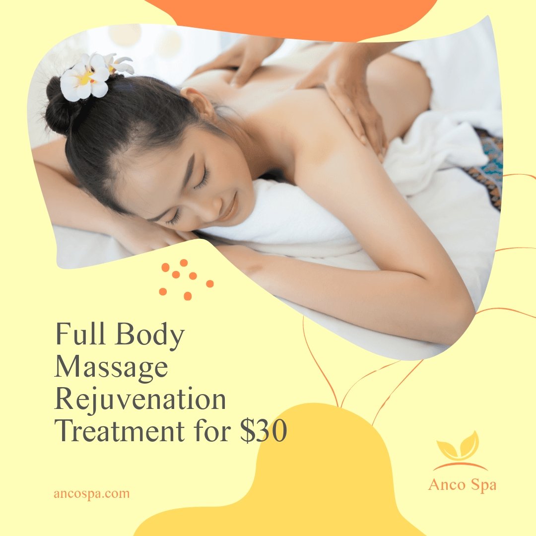 Animated Body Massage Post, Instagram, Facebook Template