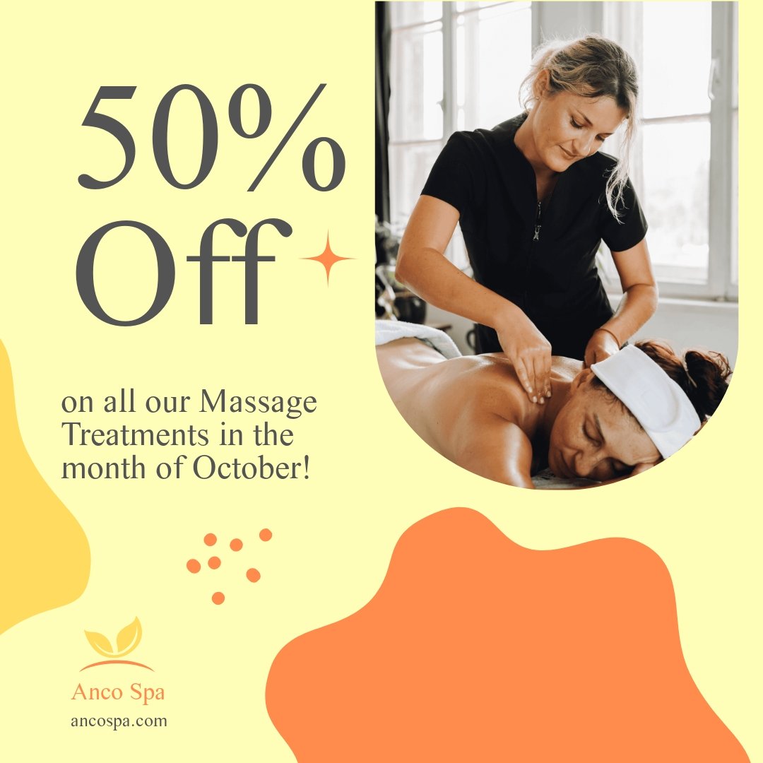 Animated Massage Promotion Post, Instagram, Facebook Template