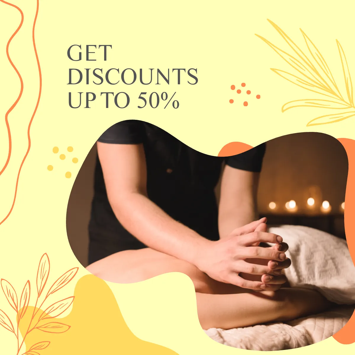 Free Massage Therapy Puzzle Post, Instagram, Facebook Template to Edit Online