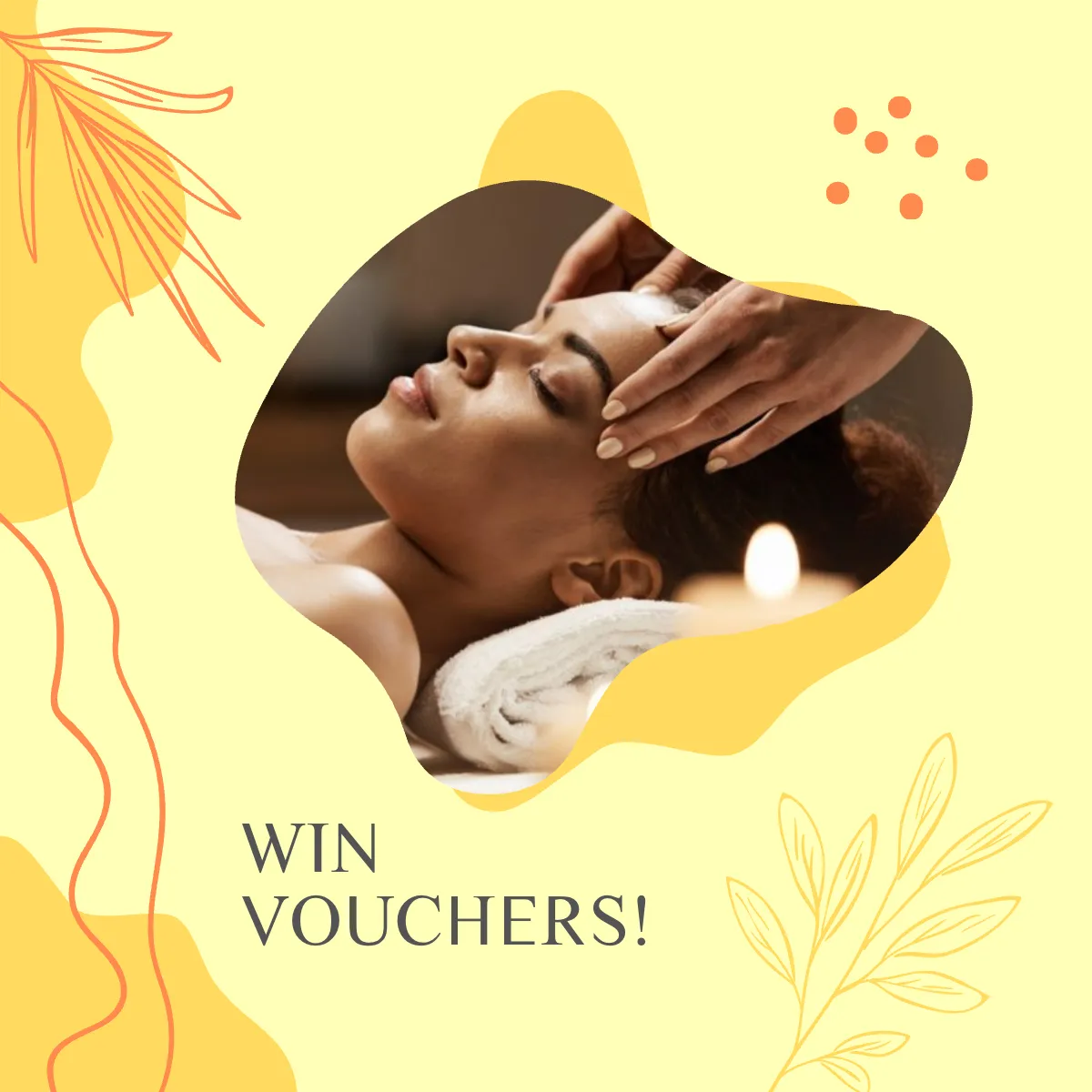 Free Massage Therapy Puzzle Post, Instagram, Facebook Template to Edit Online