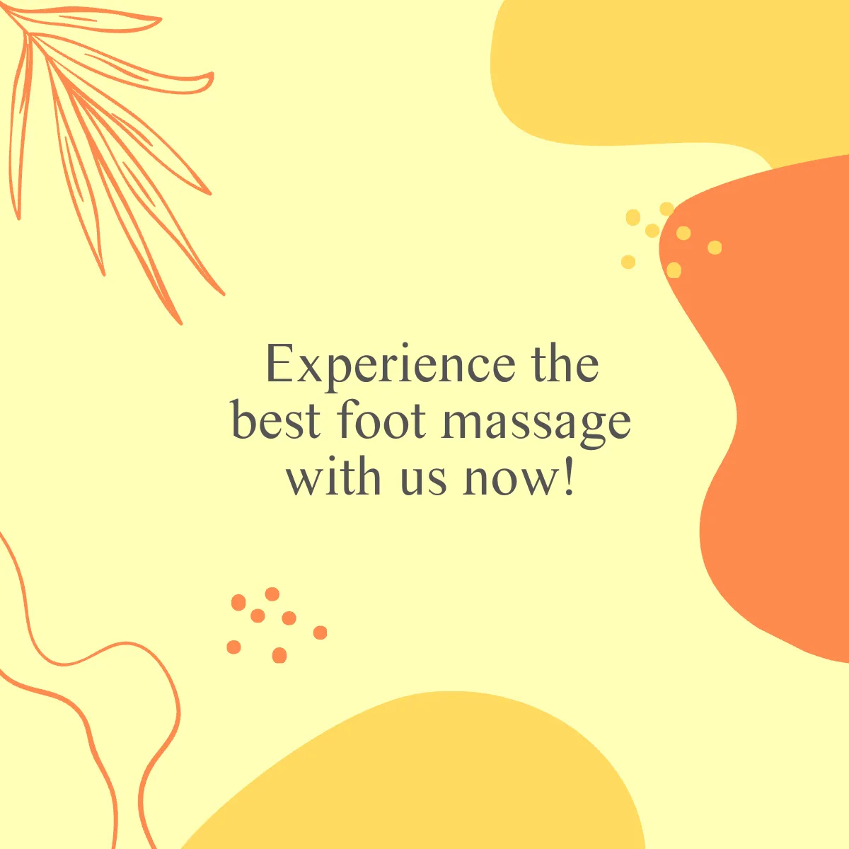 Free Foot Massage Puzzle Post, Instagram, Facebook Template to Edit Online